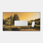 Vredige zomer Lake Sunset Sky Foto Bureaumat (Keyboard & Muis)