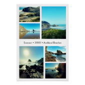 Vredige zomer strand foto collage perfect poster (Voorkant)