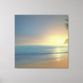 Vredige zonsondergang avond canvas afdruk (Voorkant)