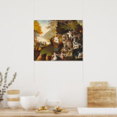 Vreedbaar Koninkrijk - Edward Hicks Fine Art Poste Poster (Keuken)