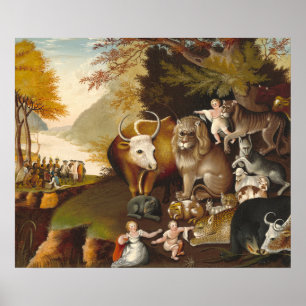 Vreedbaar Koninkrijk - Edward Hicks Fine Art Poste Poster