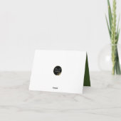 Vreedige Kerstmis - Besneeuwde takken van dennenbo Kaart (Achterkant)