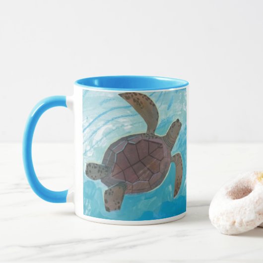 Vreedige Zeeschildpadmok Mok (Met donut)