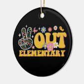 Vreedzaam afscheid basisschool groovy laatste scho keramisch ornament (Links)