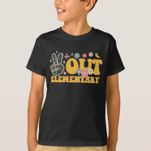 Vreedzaam afscheid Basisschool Super Laatste Schoo T-shirt