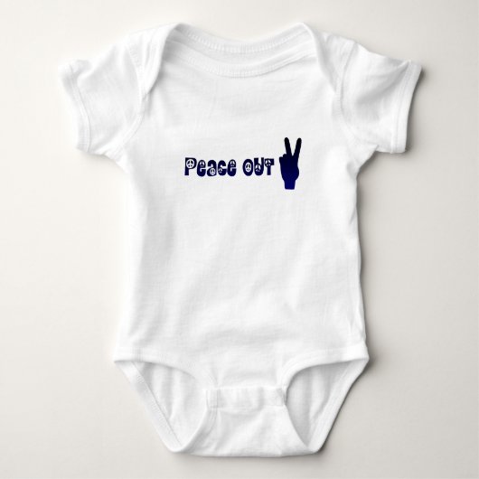 Vreedzaam Baby Eén Stuk Romper (Voorkant)