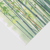 Vreedzaam bamboebos in Waterverf Tissuepapier (Detail)