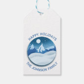 Vreedzaam Bevroren Landschap Aangepast Cadeaulabel (Voorkant)