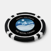 Vreedzaam Bevroren Landschap Aangepast Poker Chips (Enkel)