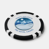 Vreedzaam Bevroren Landschap Aangepast Poker Chips (Enkel)