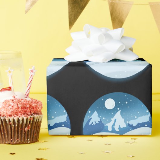 Vreedzaam Bevroren Landschap Cadeaupapier (Verjaardagsfeest)