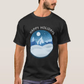 Vreedzaam Bevroren Landschap Custom T-shirt (Voorkant)