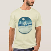 Vreedzaam Bevroren Landschap T-shirt (Voorkant)