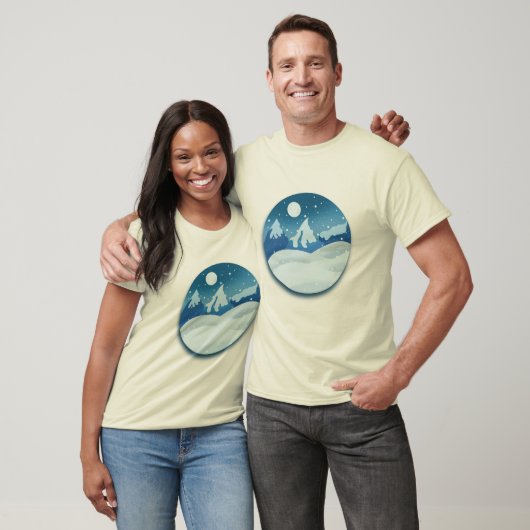 Vreedzaam Bevroren Landschap T-shirt (Unisex)