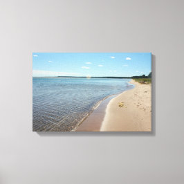 Vreedzaam bij Big Traverse Canvas Afdruk