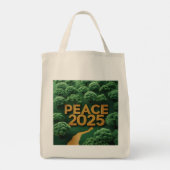 Vreedzaam Bladverbond Tote Bag (Achterkant)