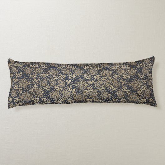 Vreedzaam Blauw & Cream Batik Body Kussen (Achterkant)