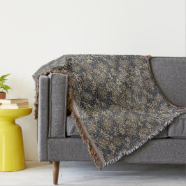 Vreedzaam Blauw & Cream Batik Gooi Deken