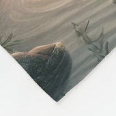 Vreedzaam contact met natuur fleece deken (Hoek)