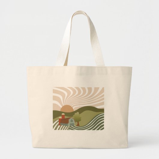 Vreedzaam Dal Grote Tote Bag (Voorkant)