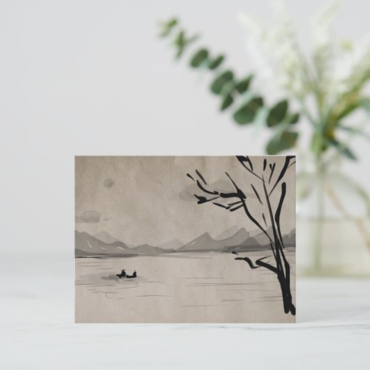 Vreedzaam denken briefkaart (Staand voorkant)