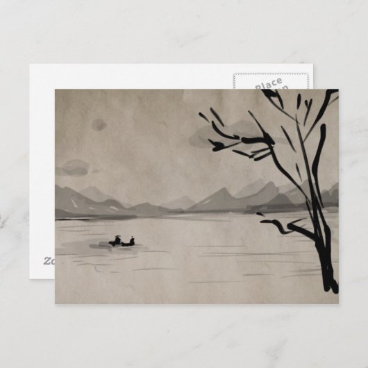 Vreedzaam denken briefkaart (Voorkant / Achterkant)