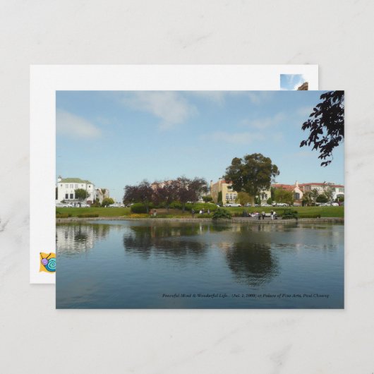 Vreedzaam denken en geweldig leven... briefkaart (Voorkant / Achterkant)