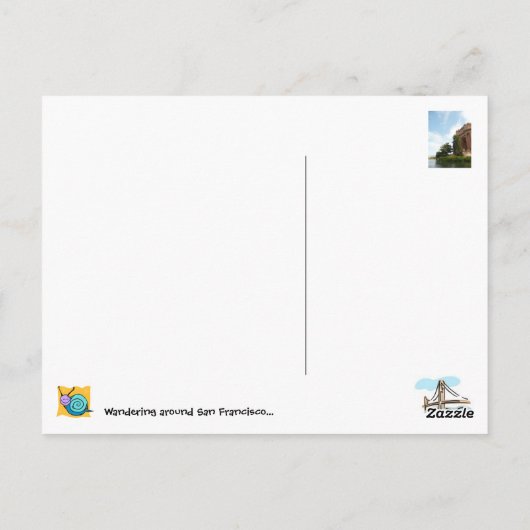 Vreedzaam denken en geweldig leven... briefkaart (Achterkant)