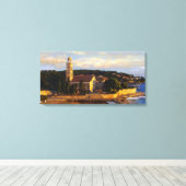 Vreedzaam door het Zee Canvas Afdruk (Insitu (Houten vloer))