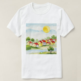 Vreedzaam dorp t-shirt