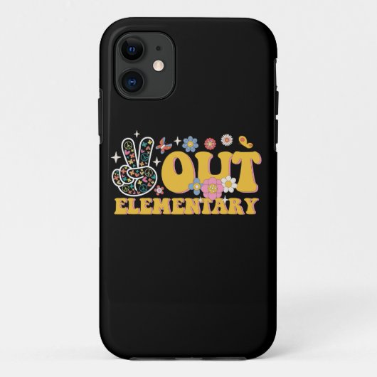 Vreedzaam Elementair Groovy Laatste Schooldag Case-Mate iPhone Case (Achterkant)