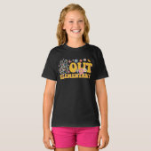 Vreedzaam Elementair Groovy Laatste Schooldag T-shirt (Voorkant volledig)
