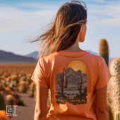 Vreedzaam Gevoel - Vinyl Woestijn Zonsondergang Ca T-shirt