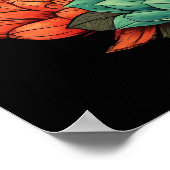 Vreedzaam gezicht van Boeddha | Poster voor digita (Hoek)