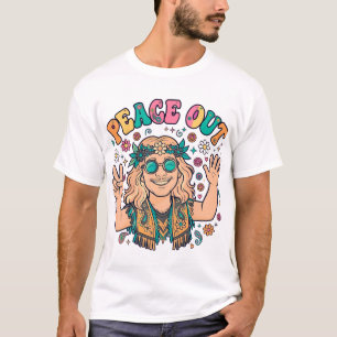 Vreedzaam hippie t-shirt