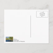 Vreedzaam in de rivier briefkaart (Achterkant)