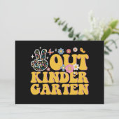 Vreedzaam Kindergarten Groovy Laatste Dag Van Scho Kaart (Staand voorkant)