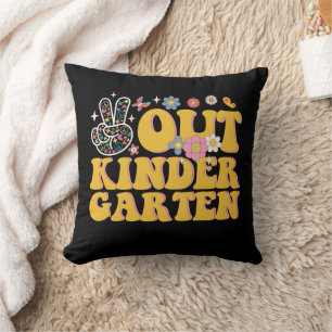 Vreedzaam Kindergarten Groovy Laatste Schooldag Kussen