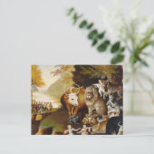 Vreedzaam Koninkrijk Dier Hicks Classic Briefkaart (Staand voorkant)