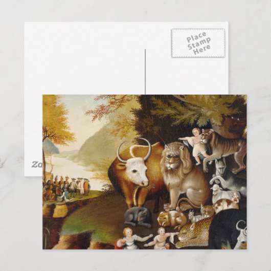 Vreedzaam Koninkrijk Dier Hicks Classic Briefkaart (Voorkant / Achterkant)