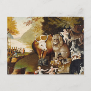 Vreedzaam Koninkrijk Dier Hicks Classic Briefkaart