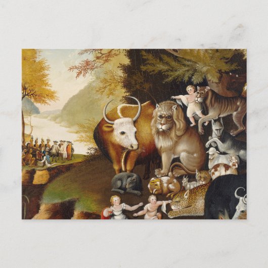 Vreedzaam Koninkrijk Dier Hicks Classic Briefkaart (Voorkant)