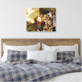 Vreedzaam Koninkrijk Dier Hicks Classic Canvas Afdruk (Insitu (Slaapkamer))