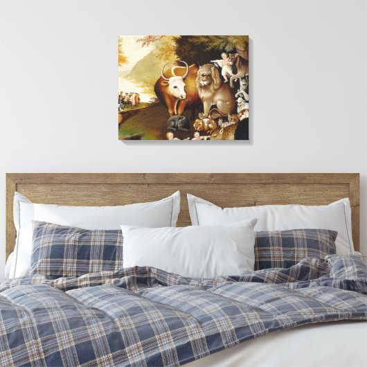 Vreedzaam Koninkrijk Dier Hicks Classic Canvas Afdruk (Insitu (Slaapkamer))