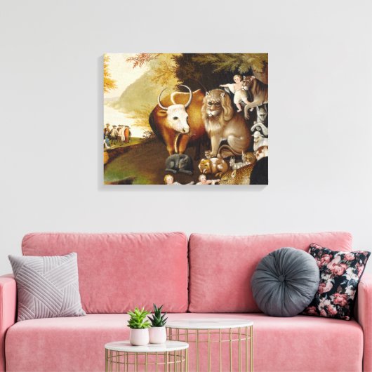 Vreedzaam Koninkrijk Dier Hicks Classic Canvas Afdruk (Insitu (Woonkamer))