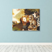 Vreedzaam Koninkrijk Dier Hicks Classic Canvas Afdruk (Insitu (Houten vloer))