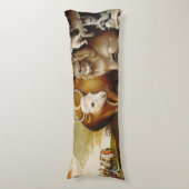 Vreedzaam Koninkrijk Dier Hicks Classic Lichaamskussen (Voorkant Verticaal)