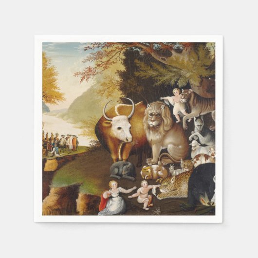 Vreedzaam Koninkrijk Dier Hicks Classic Servetten (Voorkant)