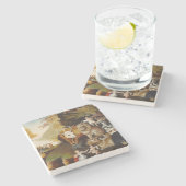 Vreedzaam Koninkrijk Dier Hicks Classic Stenen Onderzetter (Zijkant)