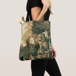 Vreedzaam Koninkrijk door Edward Hicks Vintage Fol Tote Bag